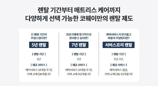 웅진코웨이침대렌탈 가성비 모델 추천